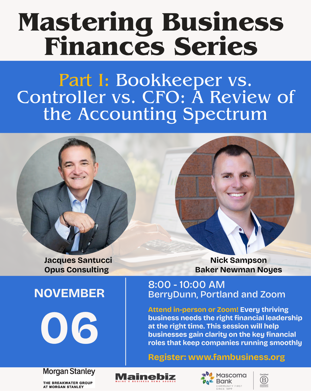 Mastering Business Finances Series – Part I: Bookkeeper vs. Controller vs. CFO: A Review of the Accounting Spectrum